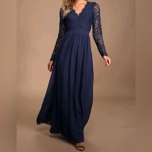 Lulu's Navy Blue Awaken My Love Maxi